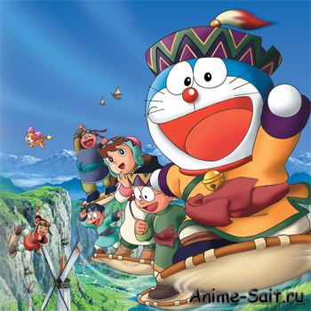 Дораэмон: Нобита и странный ветряной наездник / Doraemon: Nobita to Fushigi Kaze Tsukai (2003/RUS)